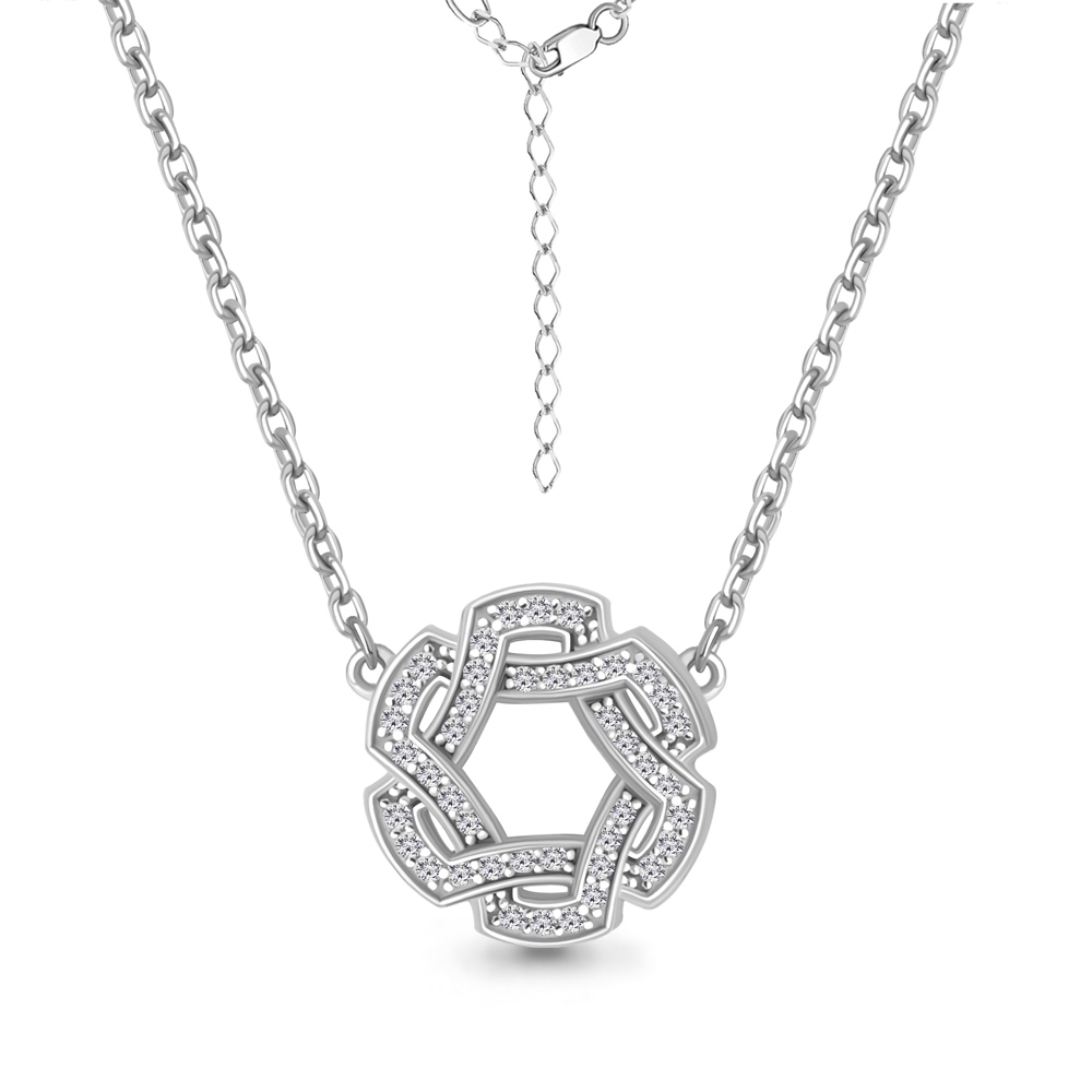 73756А Колье из Серебра с фианитами