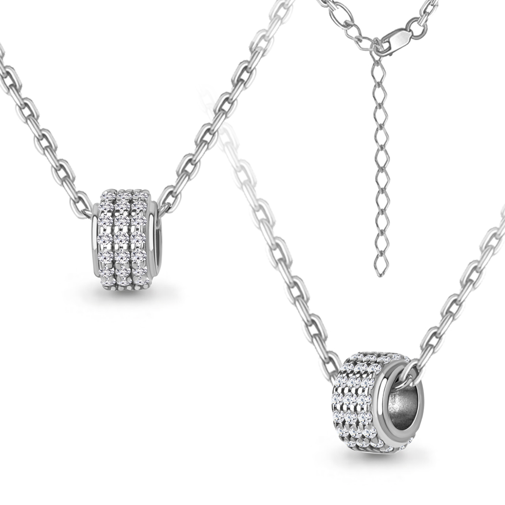 73804А Колье из Серебра с фианитами