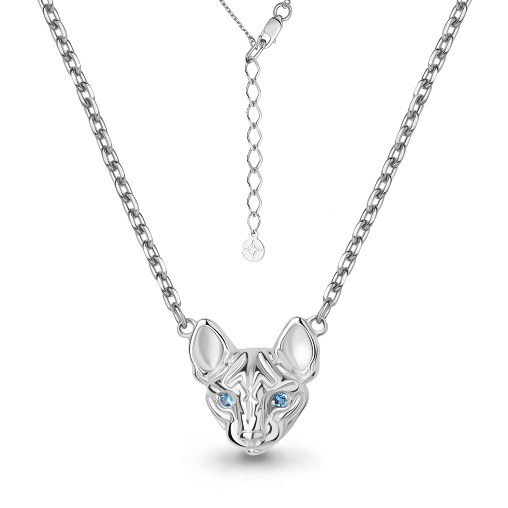 73837Б Колье из Серебра с синт. шпинелью