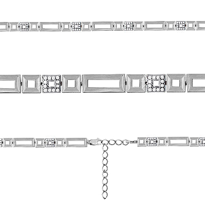74018А Браслет из Серебра с фианитами