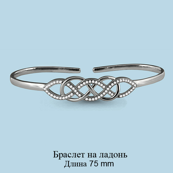 74109А Браслет из Серебра с фианитами