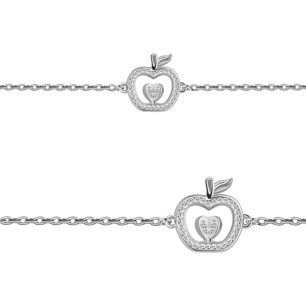 74140А Браслет из Серебра с фианитами из коллекции "Toys"