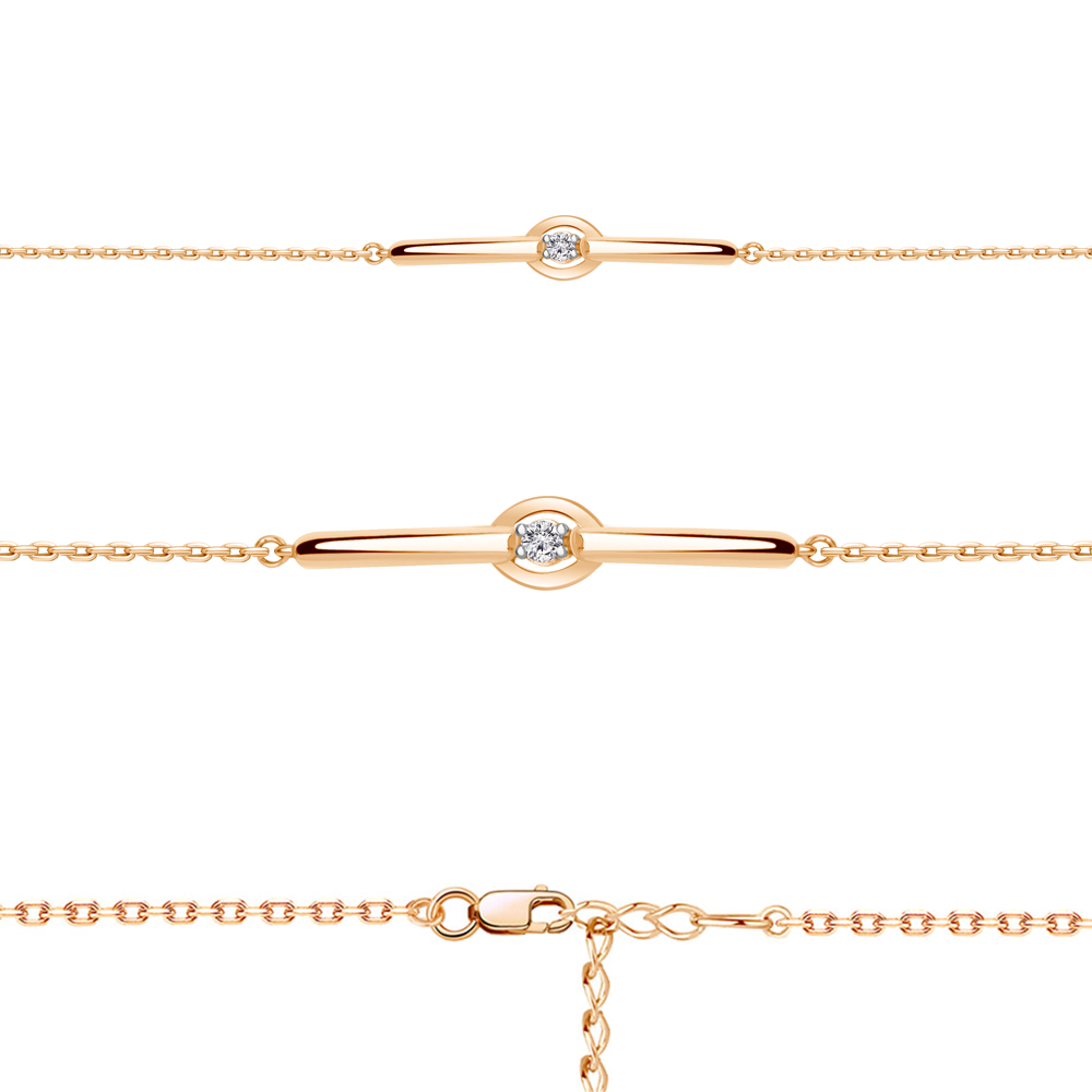 74341 Браслет из Золота с фианитом