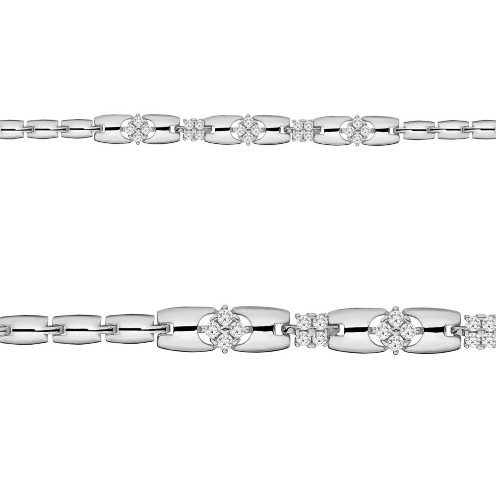 74351А Браслет из Серебра с фианитами