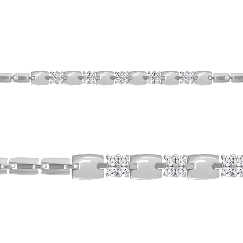 74352А Браслет из Серебра с фианитами