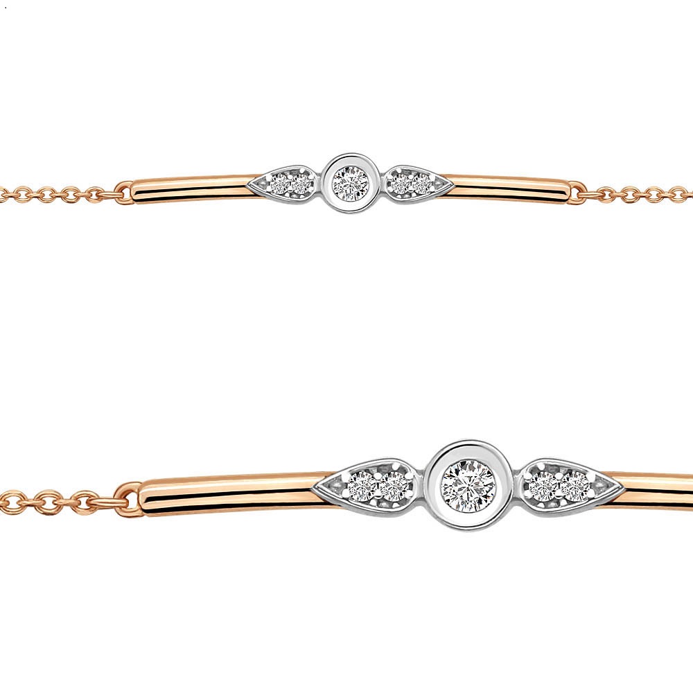 74363 Браслет из Золота с фианитами