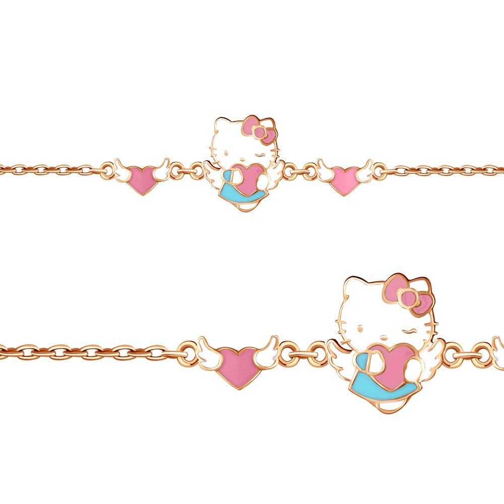 74425 Браслет из Золота с эмалью из коллекции "Hello Kitty"
