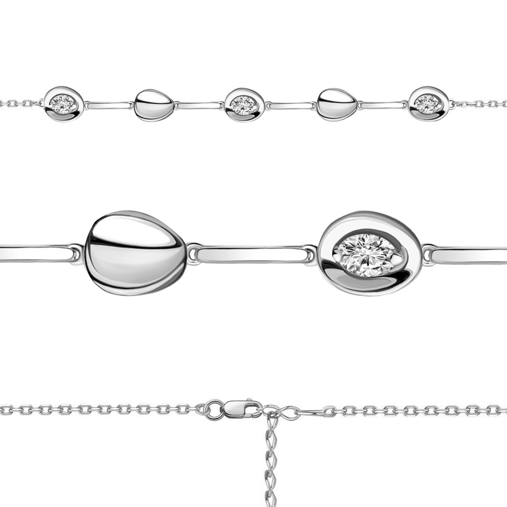 74500 Браслет из Серебра с фианитами