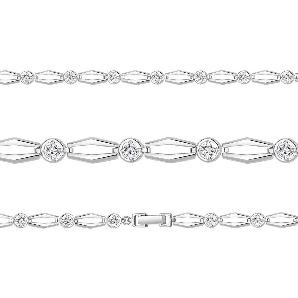 74620А Браслет из Серебра с фианитами