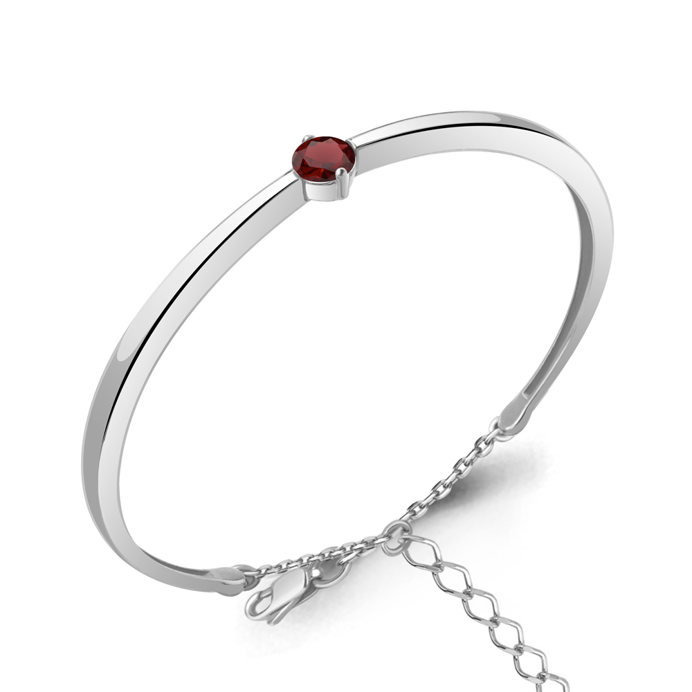 7464503 Браслет из Серебра с гранатом