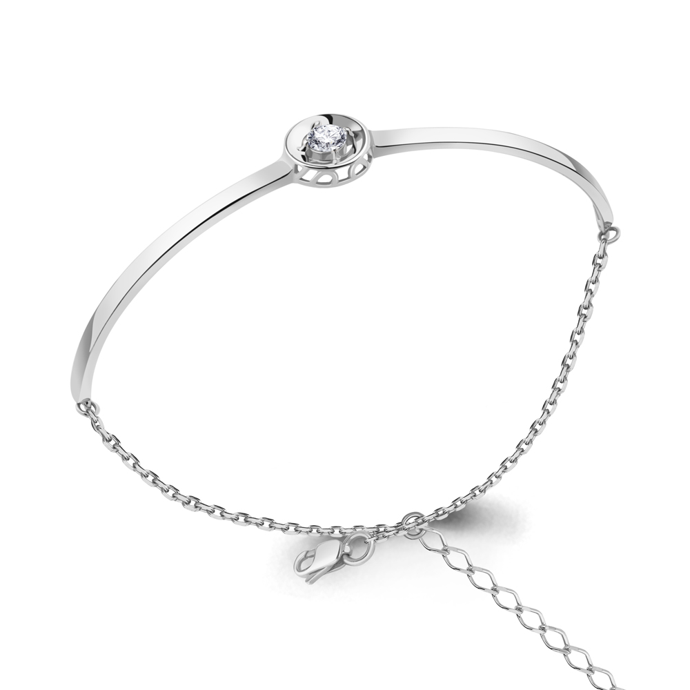 74714 Браслет из Серебра с фианитом