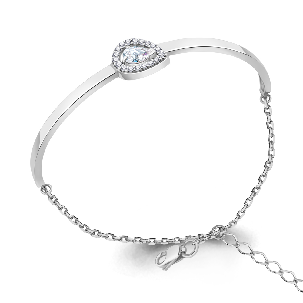 74715А Браслет из Серебра с фианитами