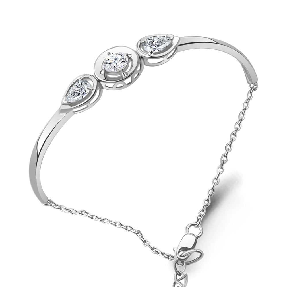 74716А Браслет из Серебра с фианитами