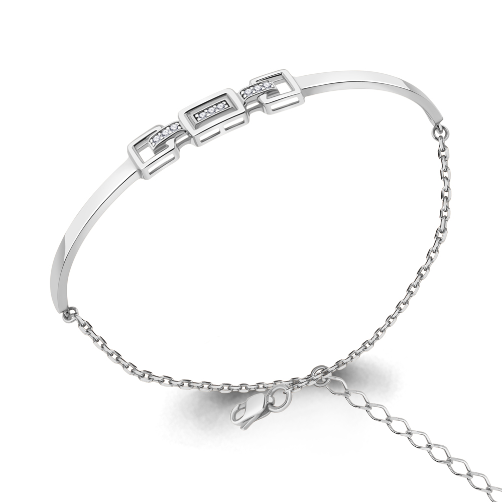 74718А Браслет из Серебра с фианитами