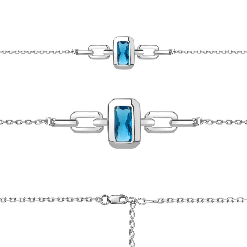 7473393 Браслет из Серебра с нанотопазом лондон