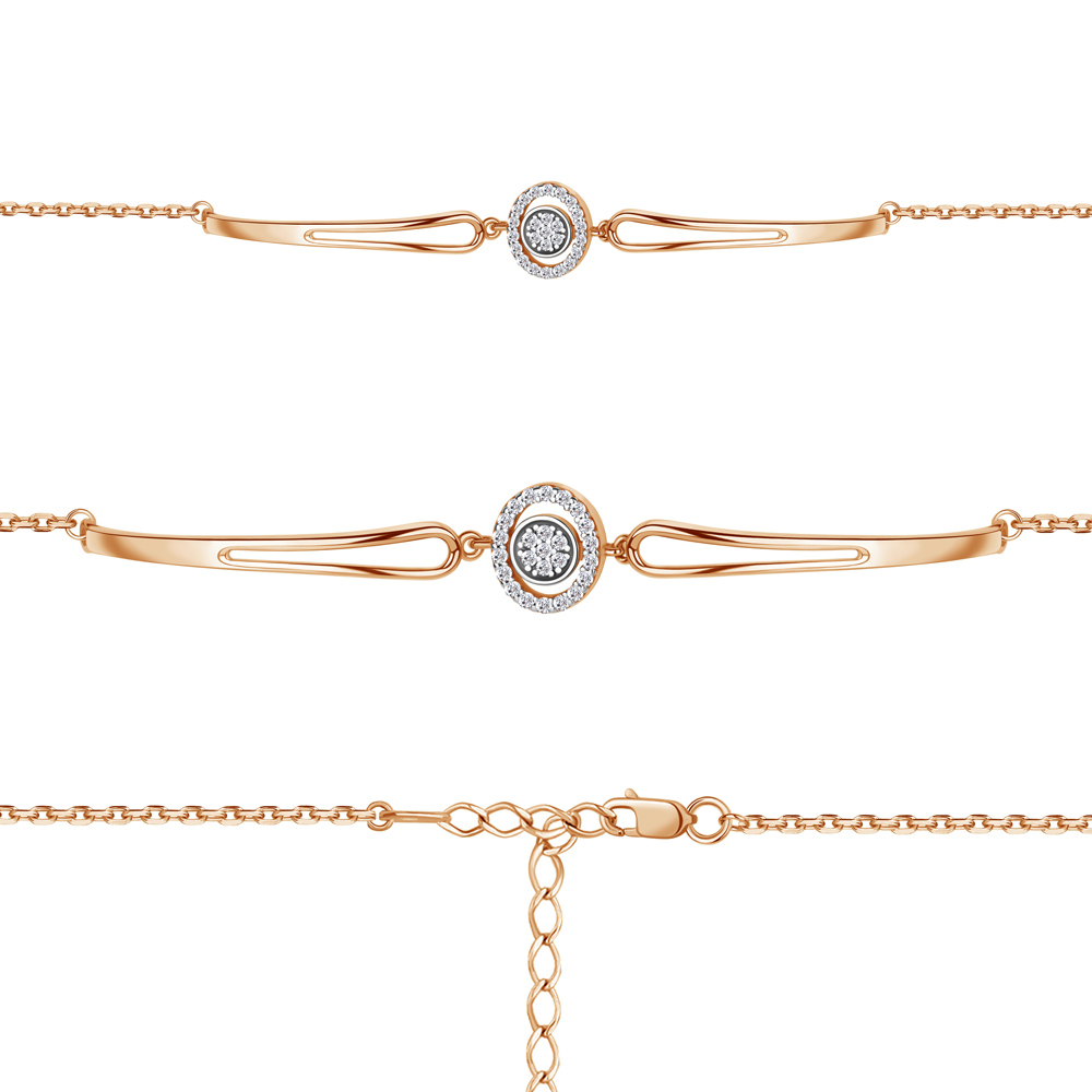 74743А Браслет из Золота с фианитами