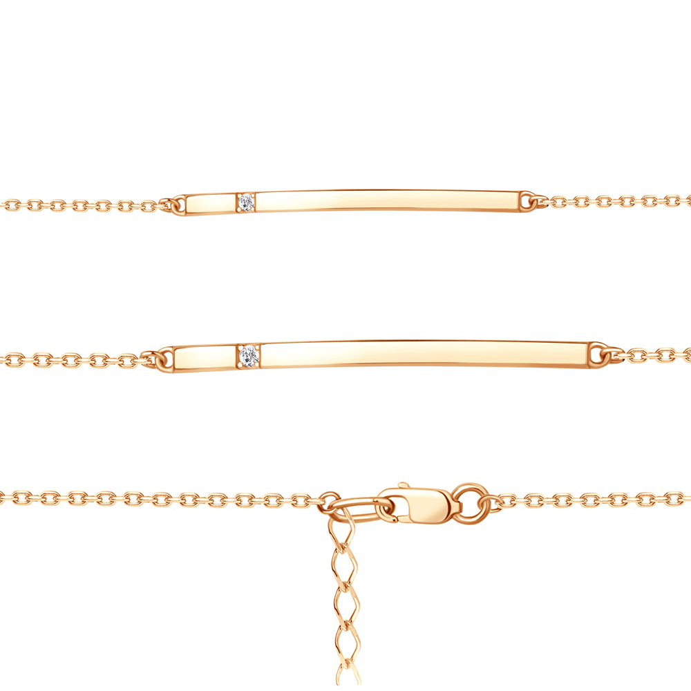 74755 Браслет из Золота с фианитом