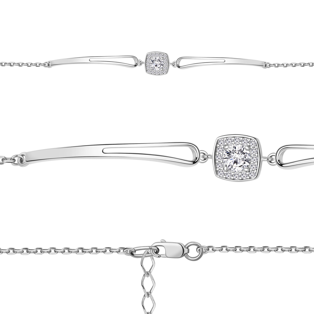 74759А Браслет из Серебра с фианитами