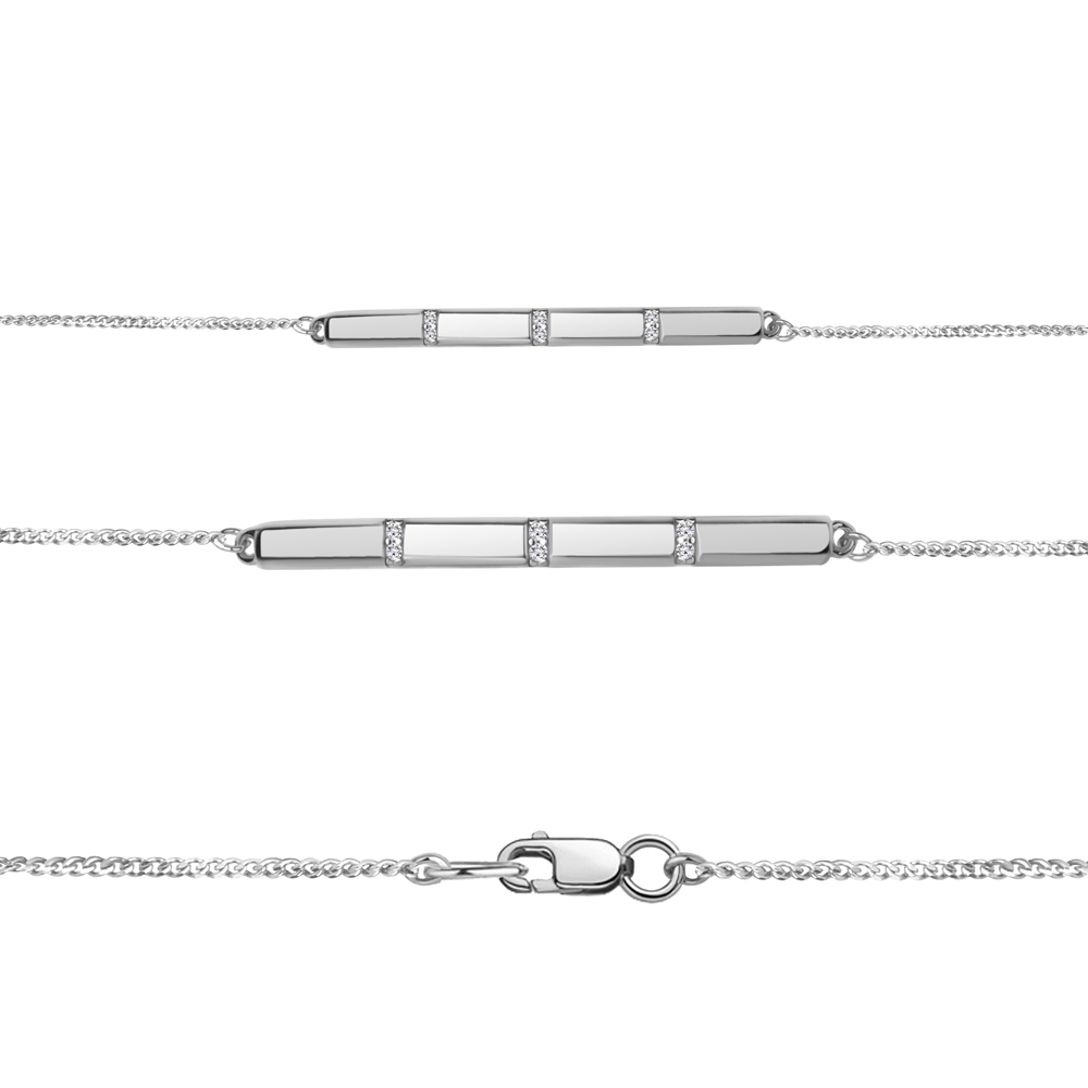 74764А Браслет из Серебра с фианитами