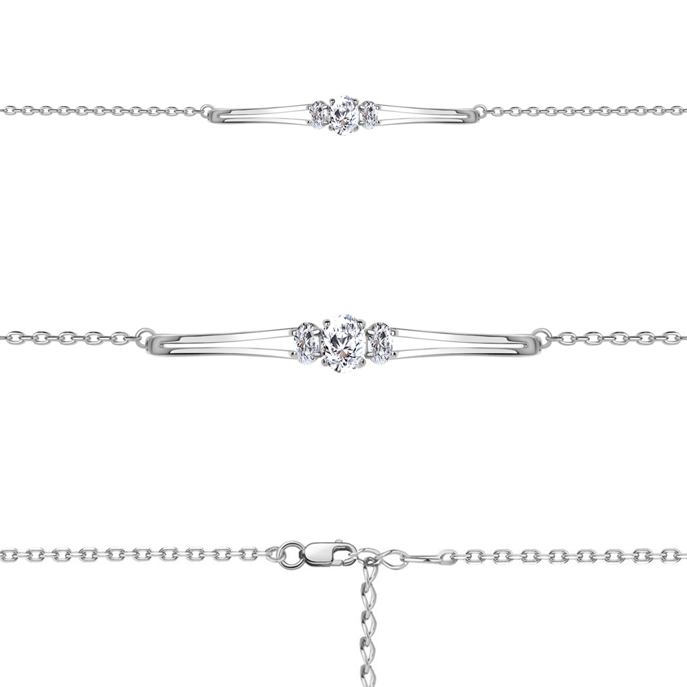 74771 Браслет из Серебра с фианитами