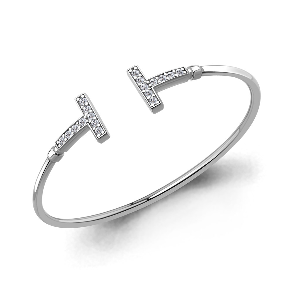 74793А Браслет из Серебра с фианитами