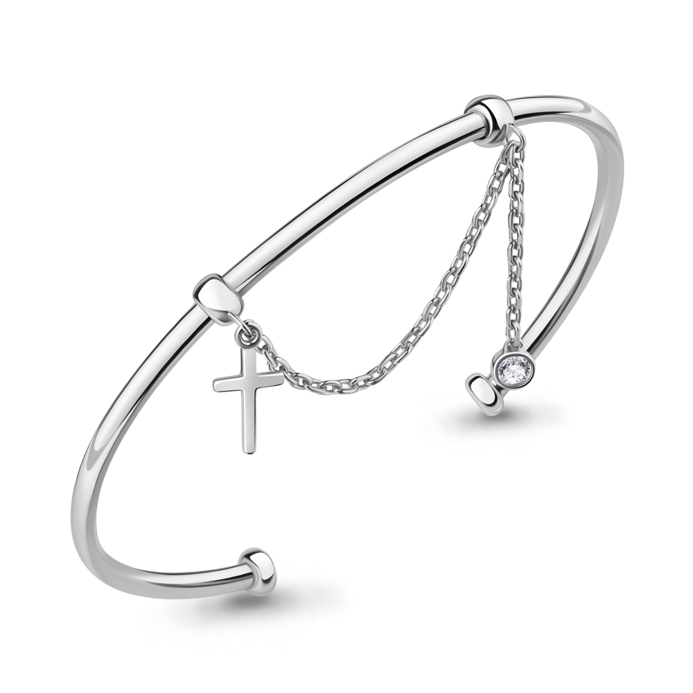 74834А Браслет из Серебра с фианитом