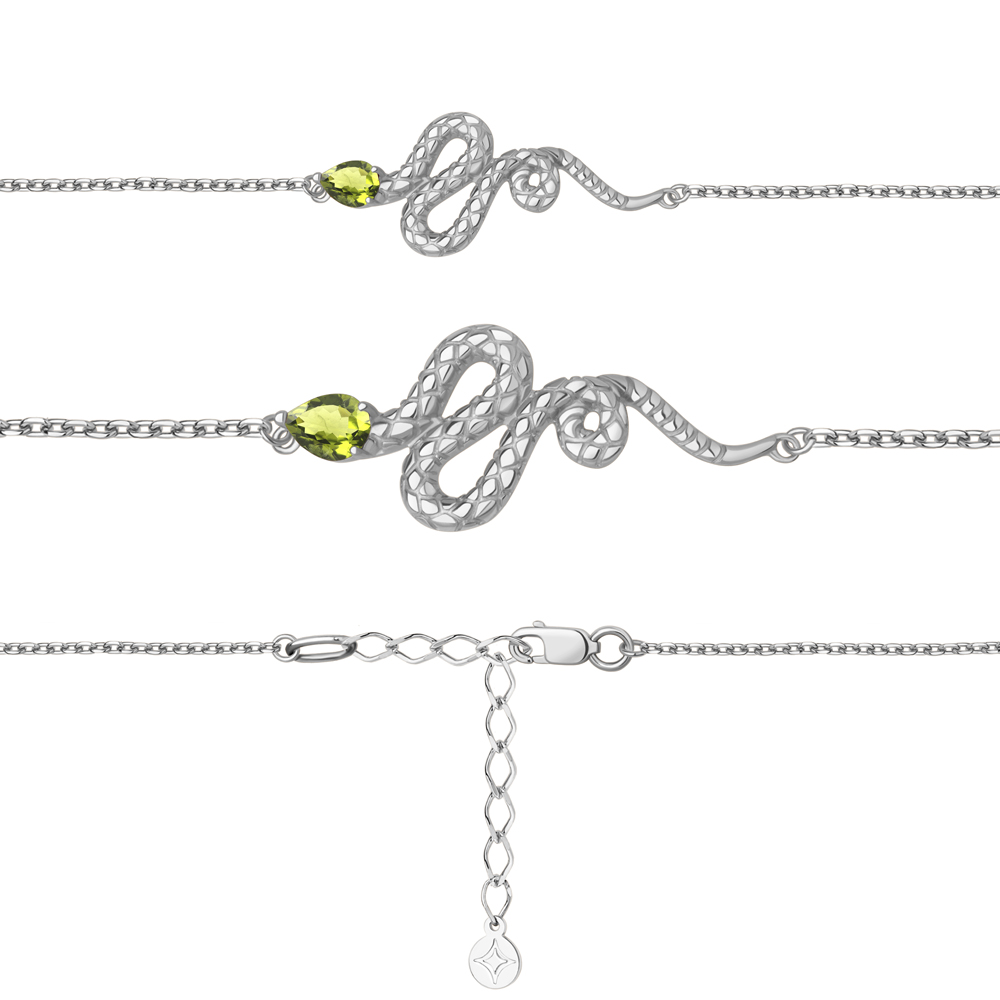 7484507 Браслет из Серебра с хризолитом