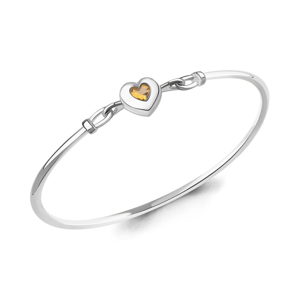 7486306 Браслет из Серебра с цитрином