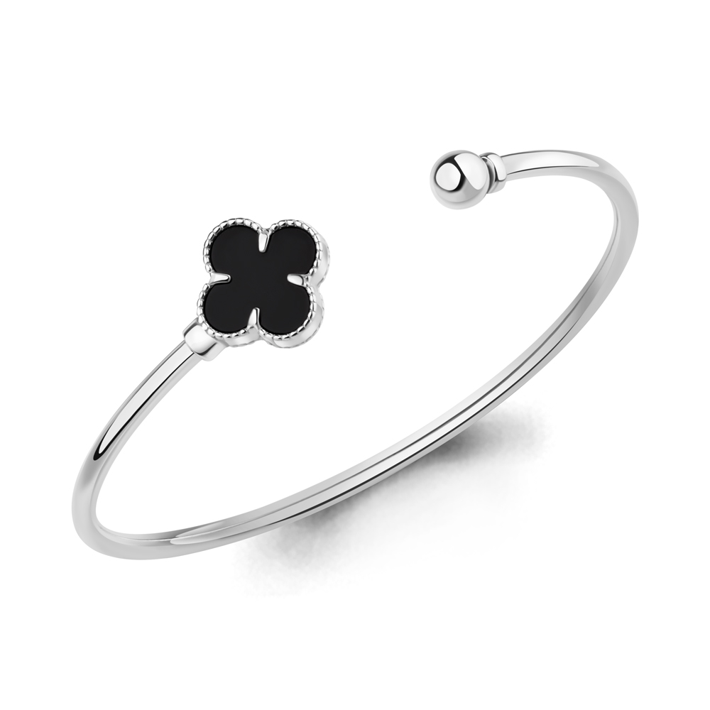 74885Ч Браслет из Серебра с ониксом черным