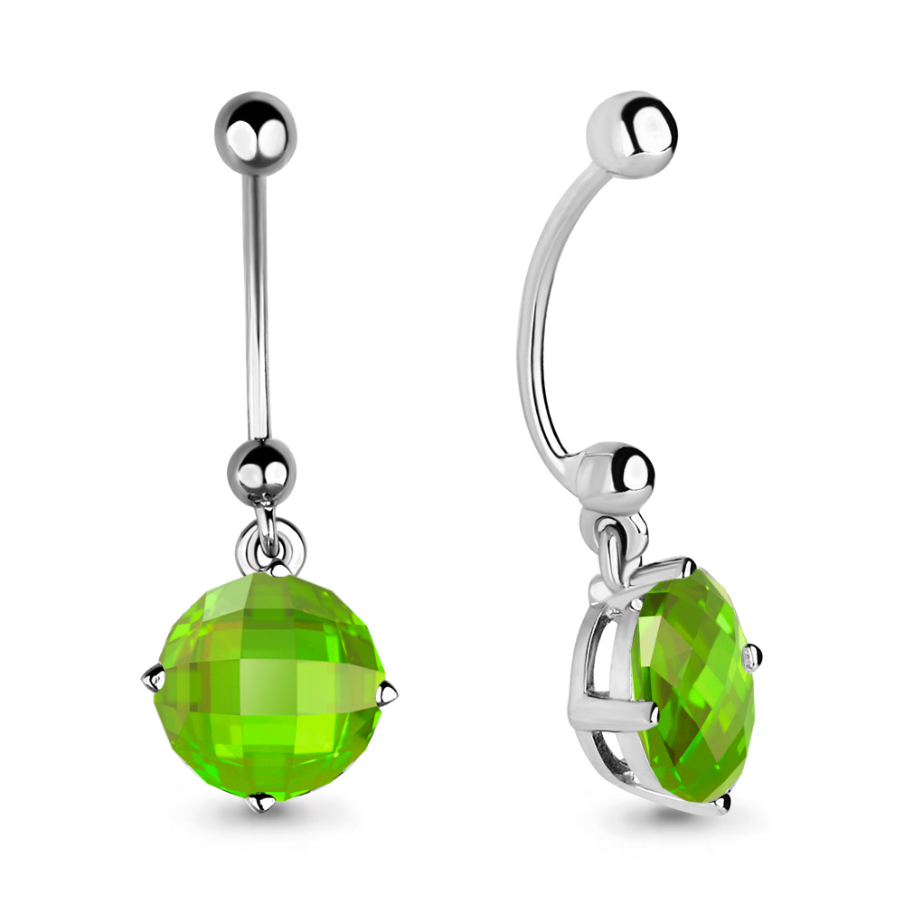 75534П Пирсинг из Серебра с фианитом