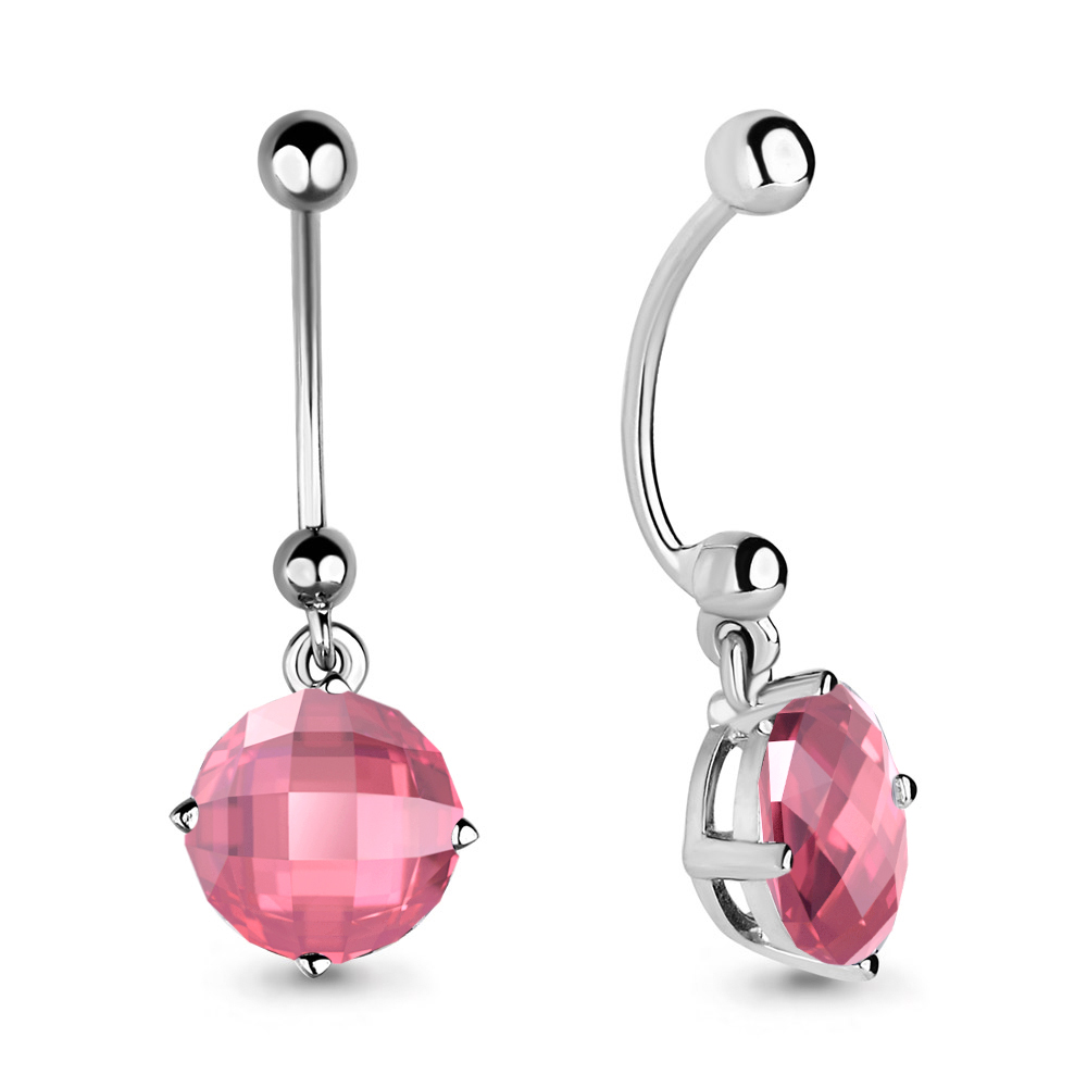 75534Р Пирсинг из Серебра с фианитом