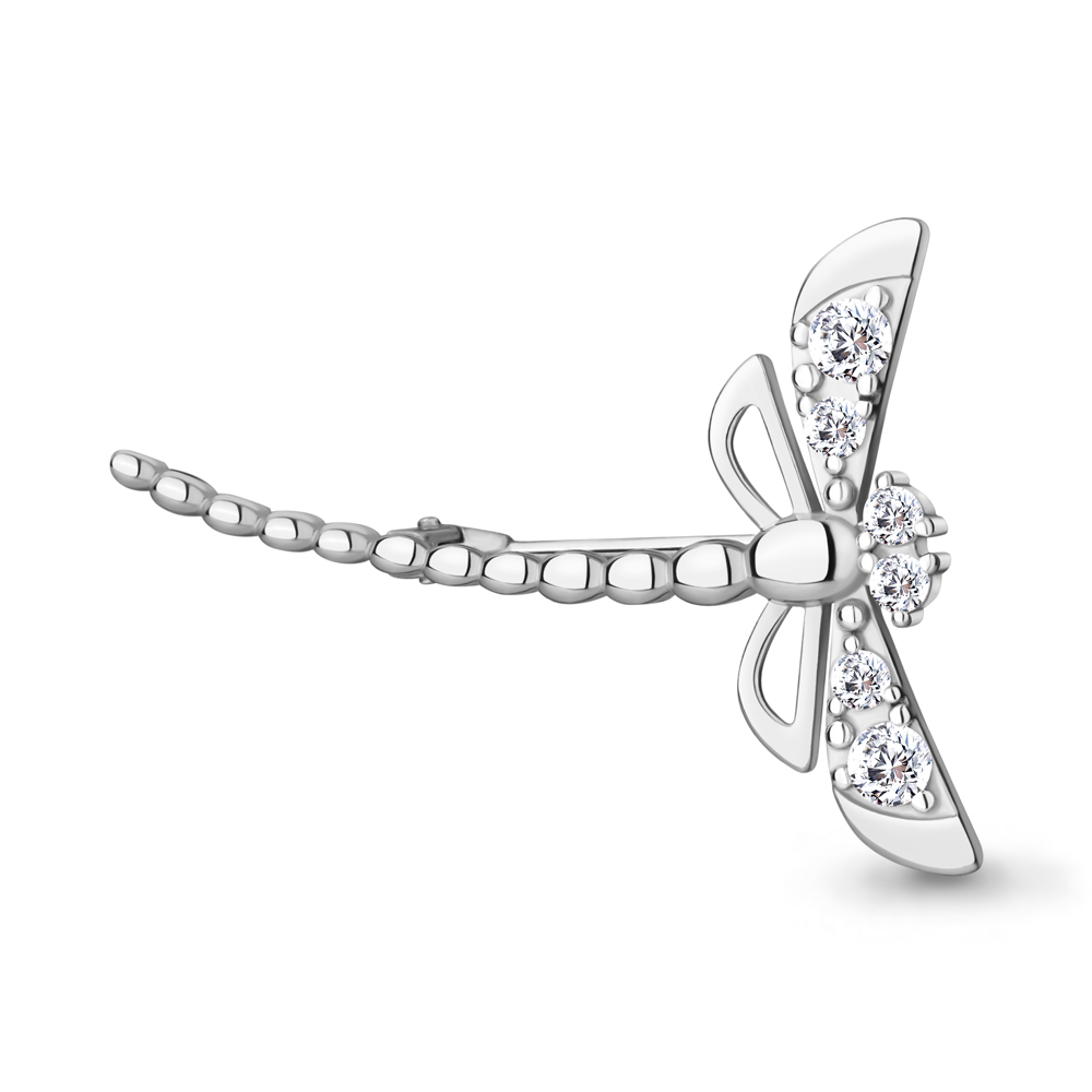 77400А Брошь из Серебра с фианитами