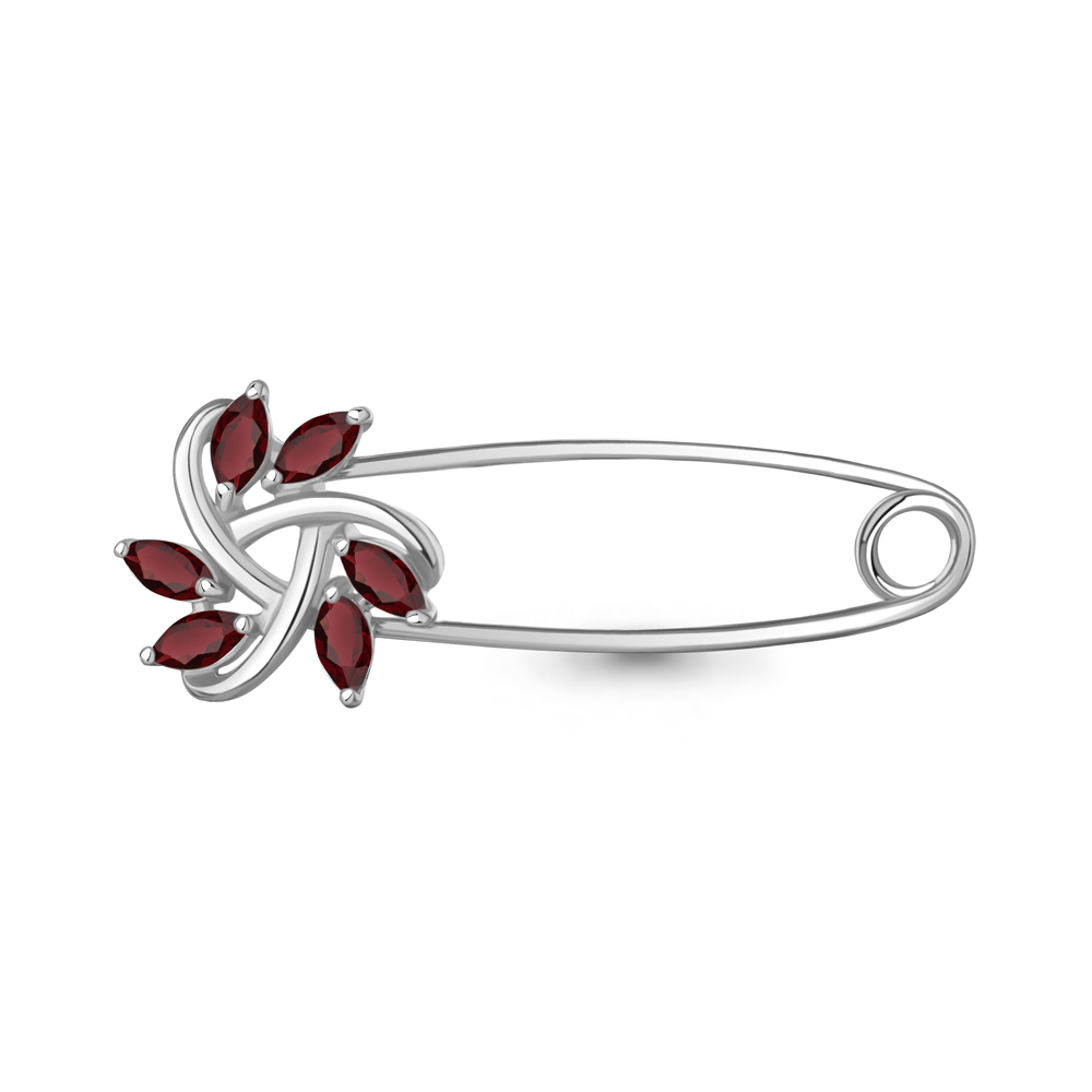 7749003 Булавка из Серебра с гранатами