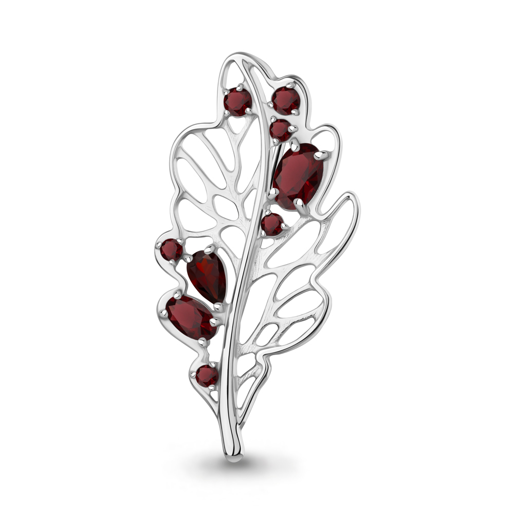 7751303 Брошь из Серебра с гранатами