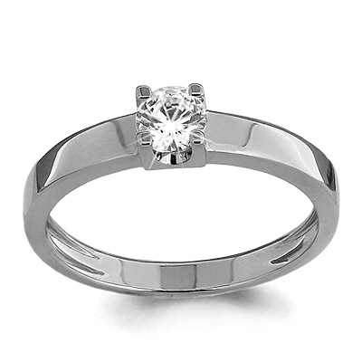 860087 Кольцо из Золота с бриллиантом выращенным