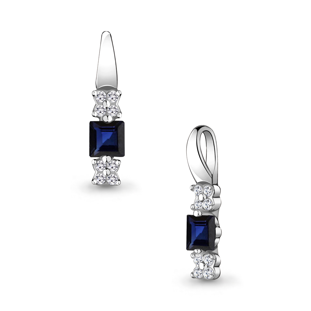 920376 Подвеска из Золота с бриллиантами, сапфиром