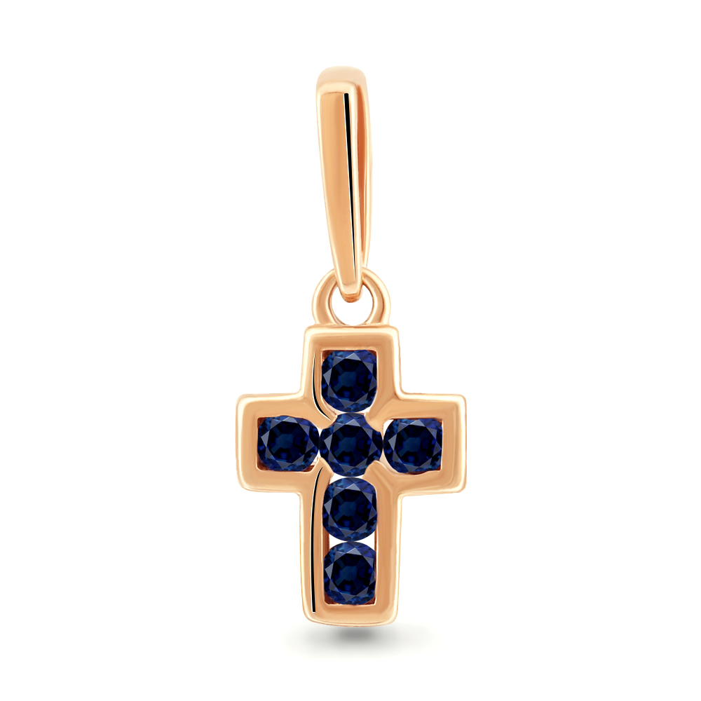 920914к Подвеска из Золота с сапфирами