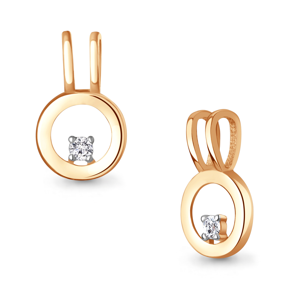 921025к Подвеска из Золота с бриллиантом