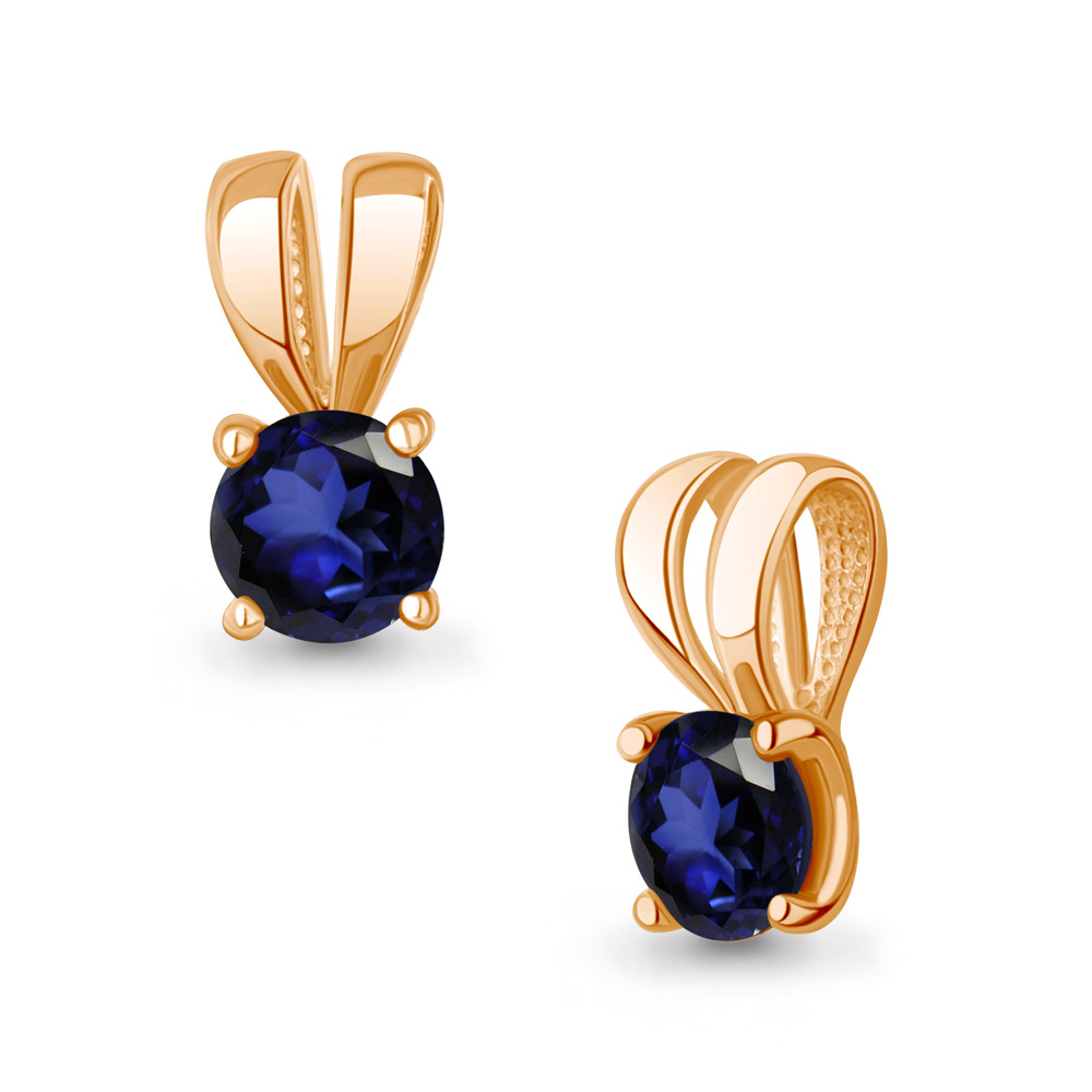 921035к Подвеска из Золота с сапфиром