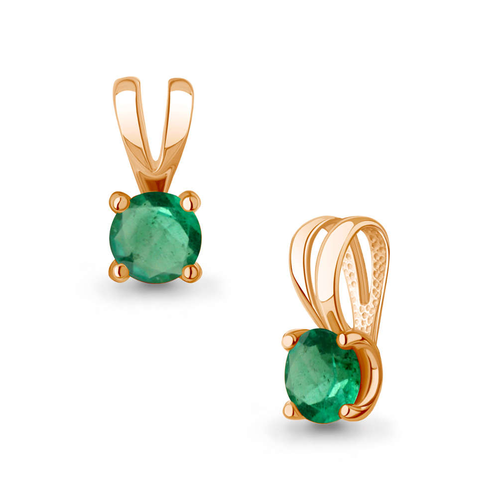 921043к Подвеска из Золота с изумрудом