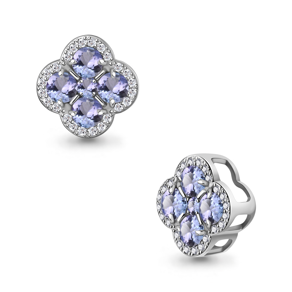 921052 Подвеска из Золота с бриллиантами, танзанитами