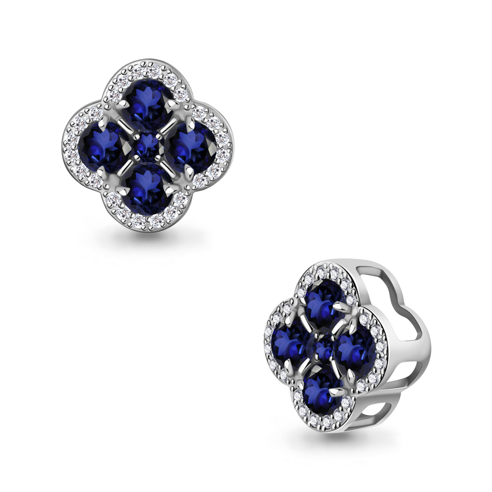 921059 Подвеска из Золота с бриллиантами, сапфирами