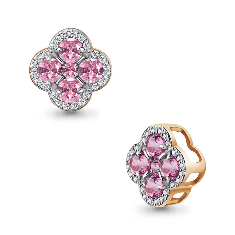 921063к Подвеска из Золота с бриллиантами, сапфирами