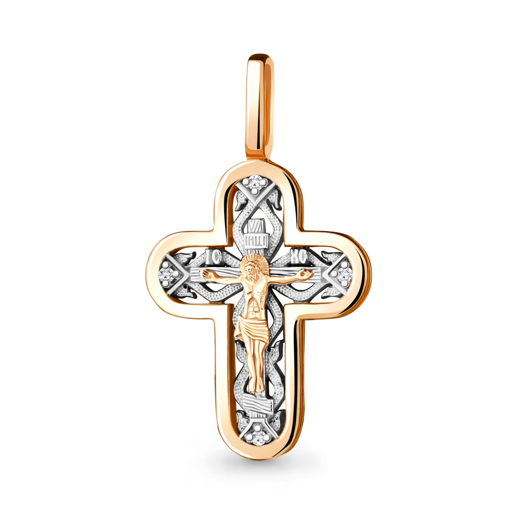922797Ак Крест из Золота с бриллиантами