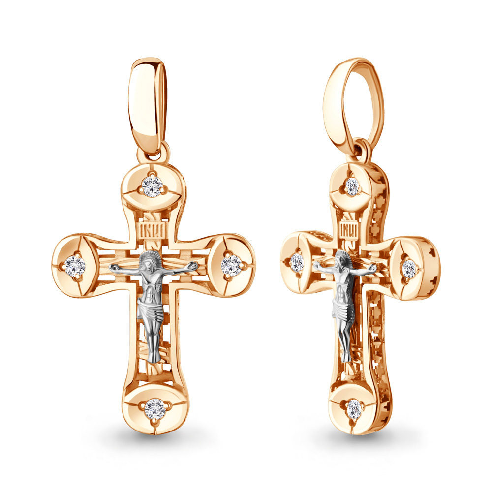 922855к Крест из Золота с бриллиантами