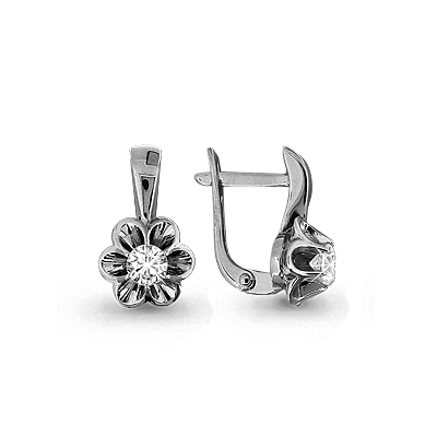 941277 Серьги из Золота с бриллиантами