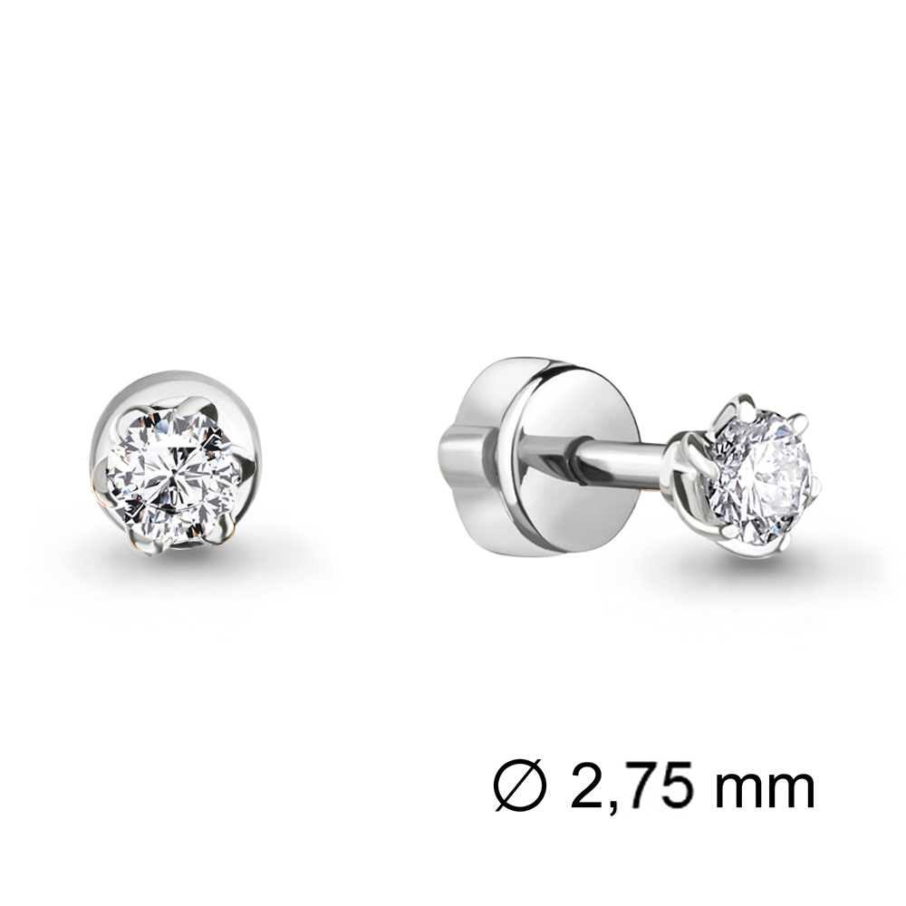 941367 Серьги из Золота с бриллиантами