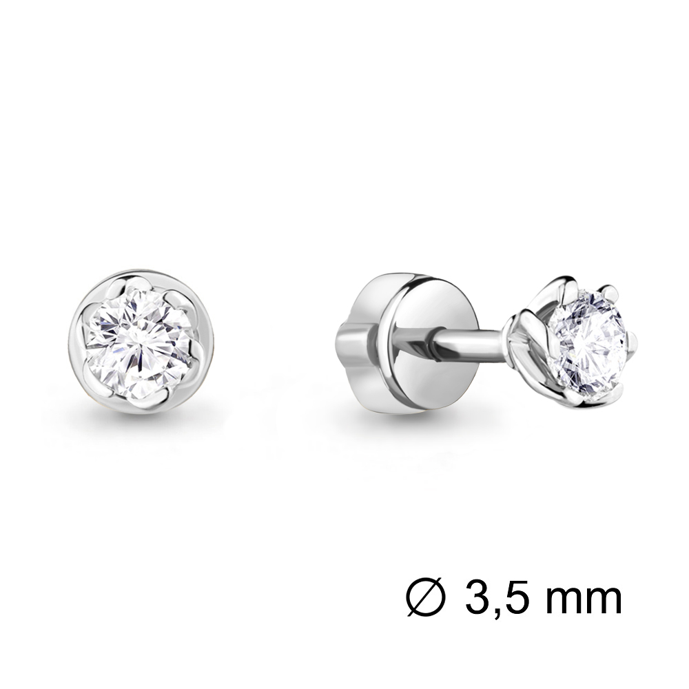 941370 Серьги из Золота с бриллиантами