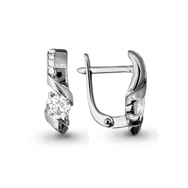 941459А Серьги из Золота с бриллиантами из коллекции "Elegance"