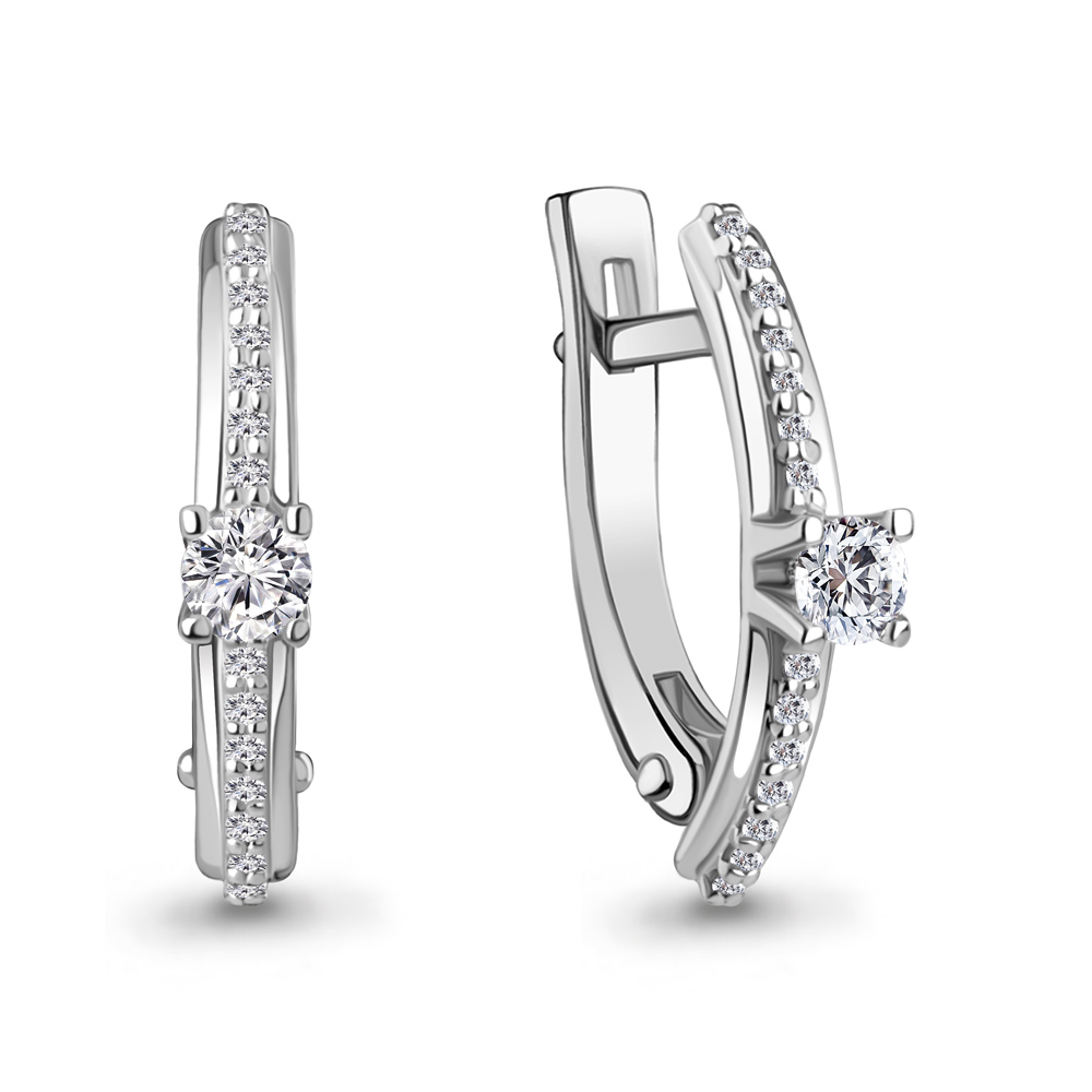 941577 Серьги из Золота с бриллиантами